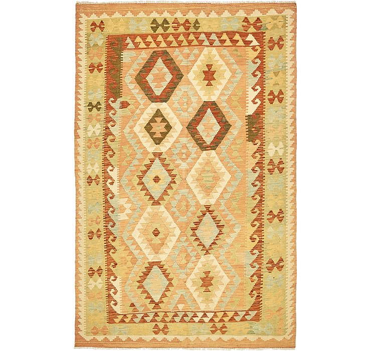 4' x 6' 5 Kilim Waziri Rug