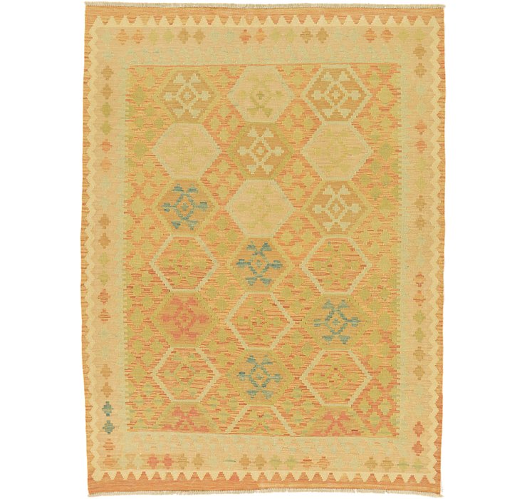 4' 10 x 6' 6 Kilim Waziri Rug