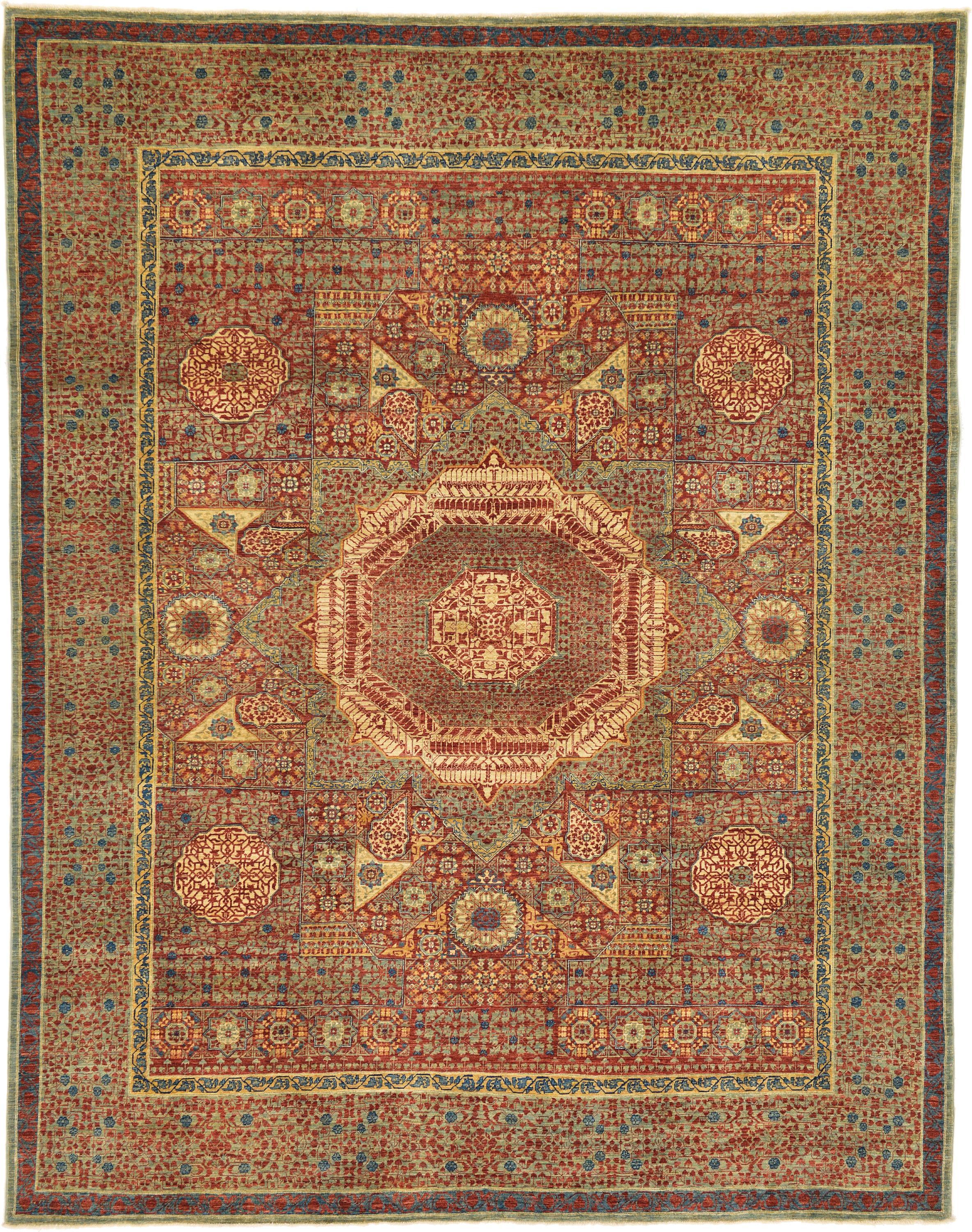 Red 9' x 11' 5 Mamluk Ziegler Oriental Rug eSaleRugs