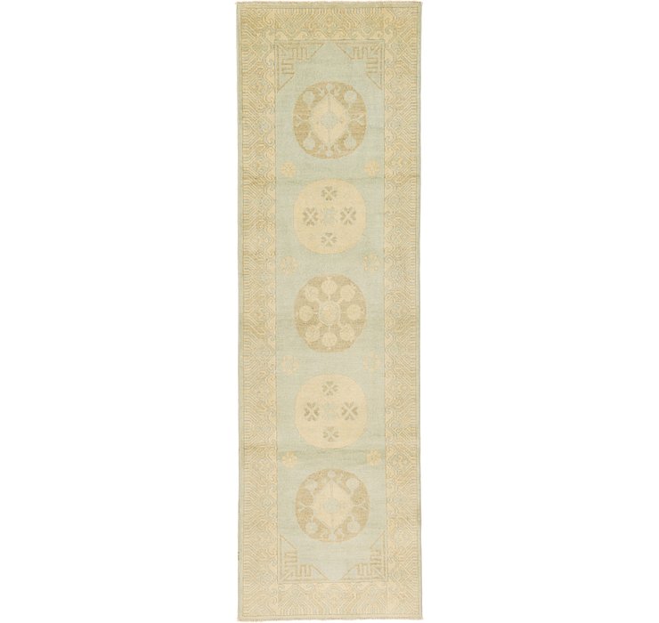 2' 11 x 9' 9 Khotan Ziegler Oriental...