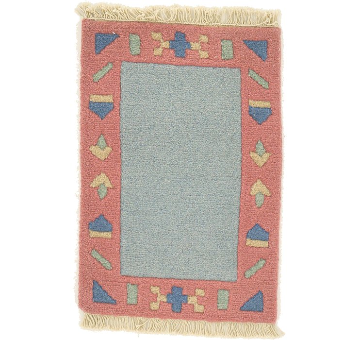 1' 4 x 2' Indo Tibet Rug