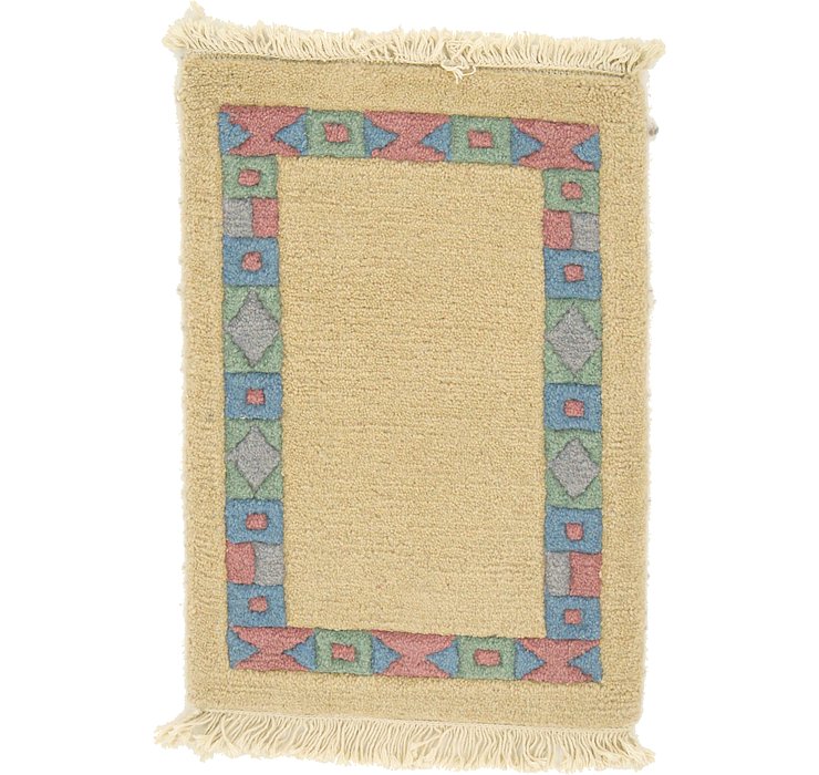 1' 4 x 1' 11 Indo Tibet Rug