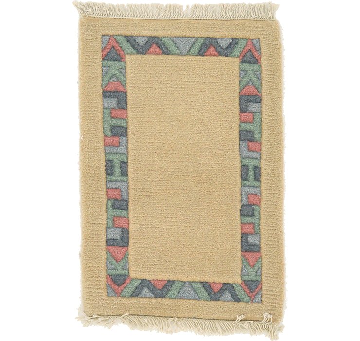 1' 4 x 1' 11 Indo Tibet Rug