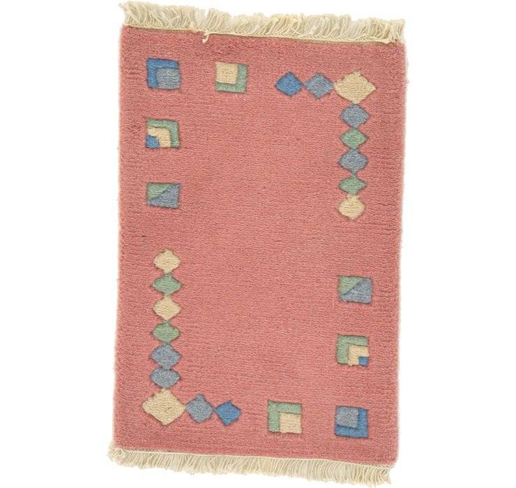 1' 3 x 1' 11 Indo Tibet Rug