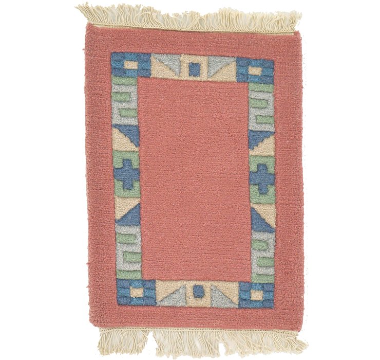 1' 4 x 1' 11 Indo Tibet Rug