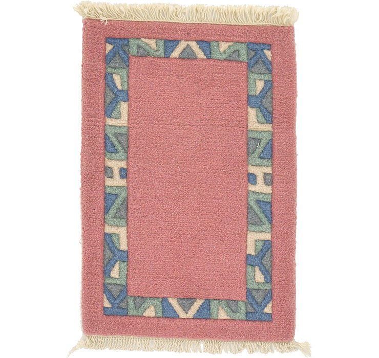 1' 4 x 1' 11 Indo Tibet Rug