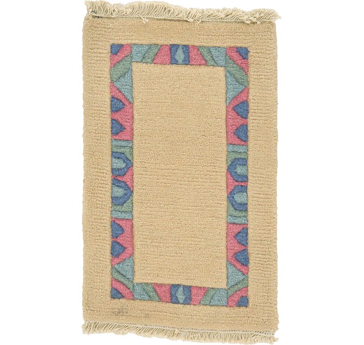 1' 3 x 2' Indo Tibet Rug