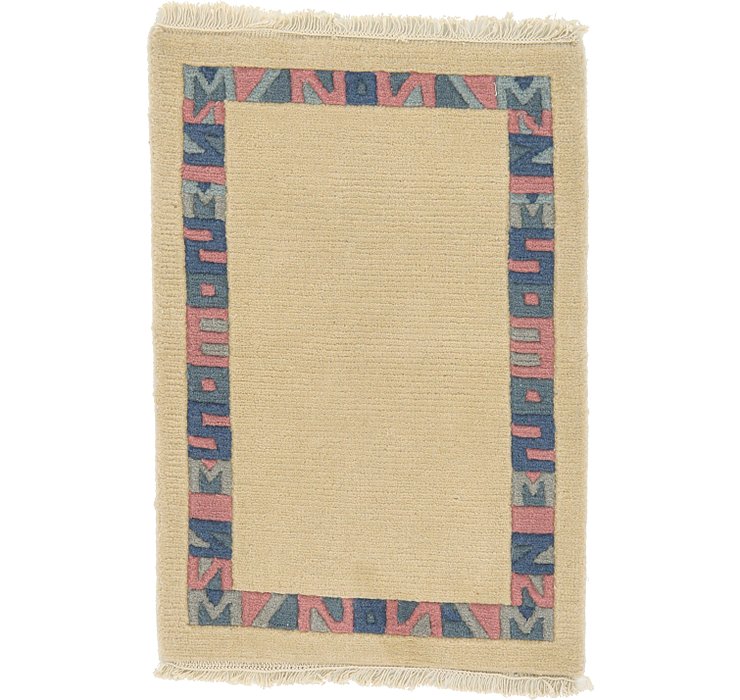 1' 10 x 2' 10 Indo Tibet Rug