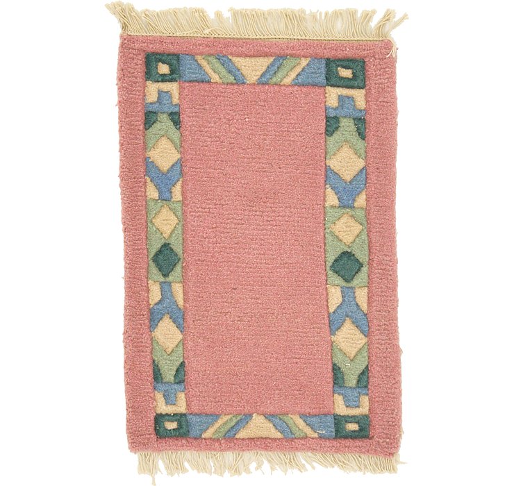 1' 4 x 1' 11 Indo Tibet Rug
