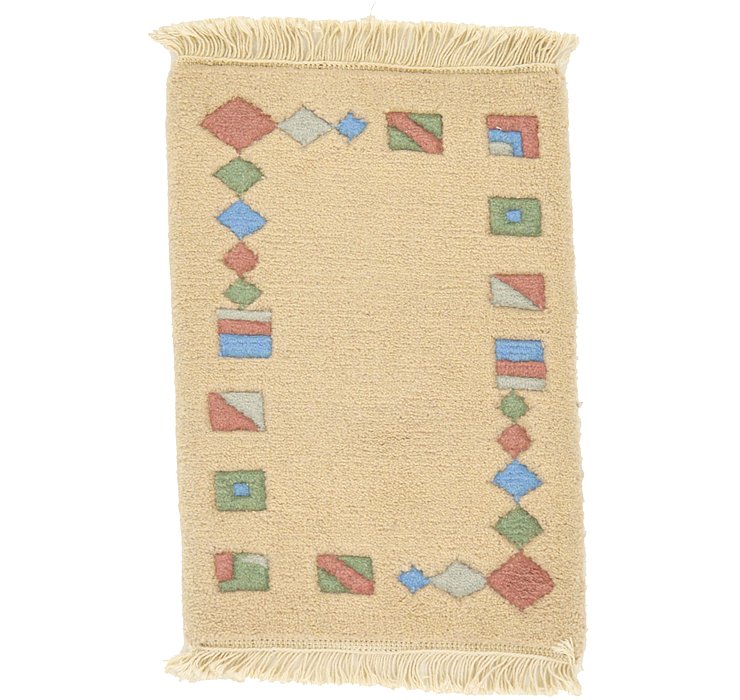 1' 4 x 1' 11 Indo Tibet Rug