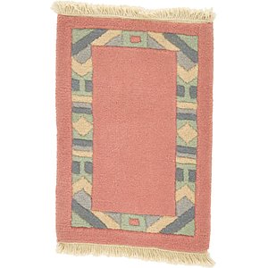 HandKnotted 1' 4 x 2' Indo Tibet Rug