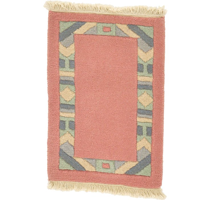 1' 4 x 2' Indo Tibet Rug