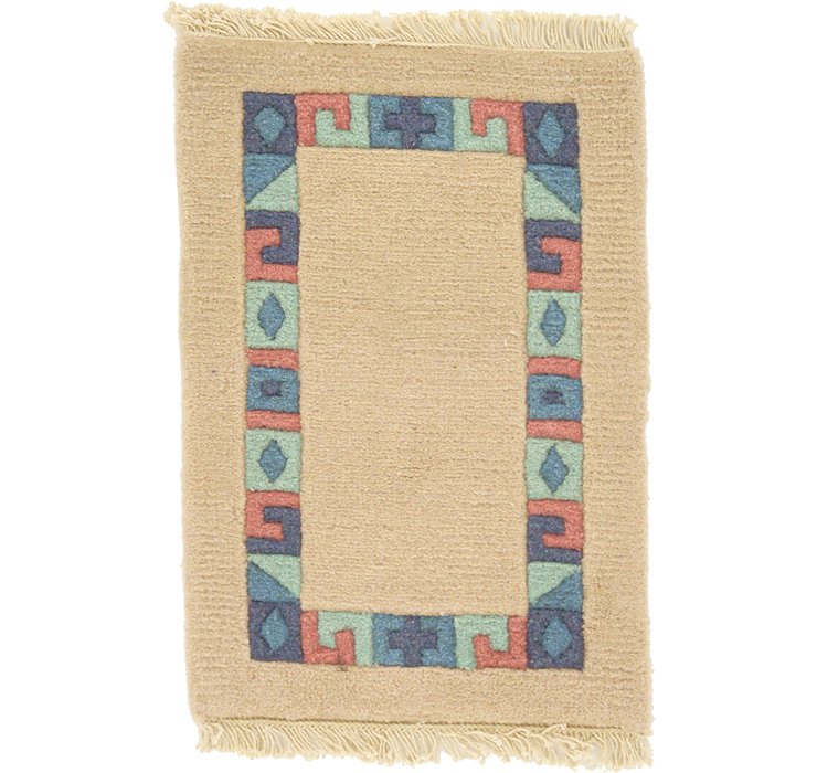 1' 3 x 1' 10 Indo Tibet Runner Rug