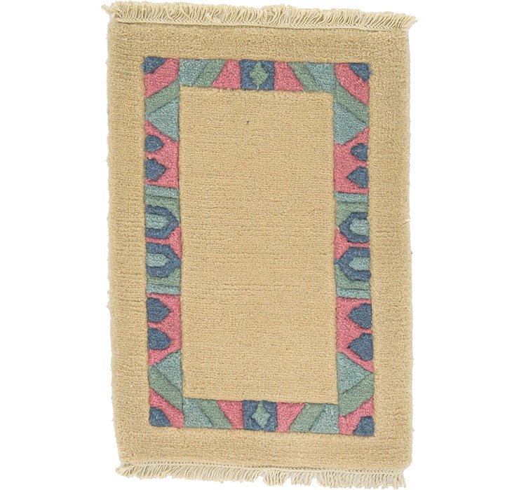 1' 4 x 2' Indo Tibet Rug