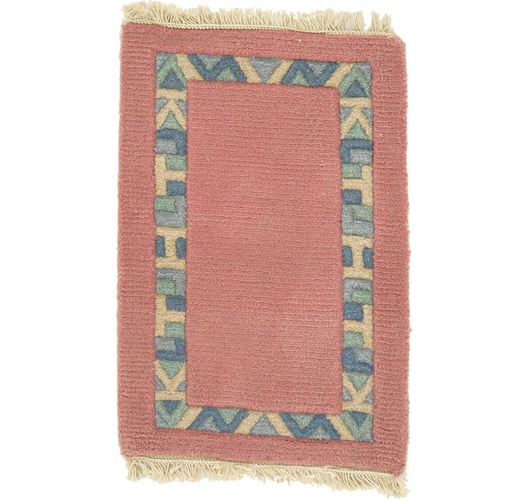 1' 4 x 2' Indo Tibet Rug