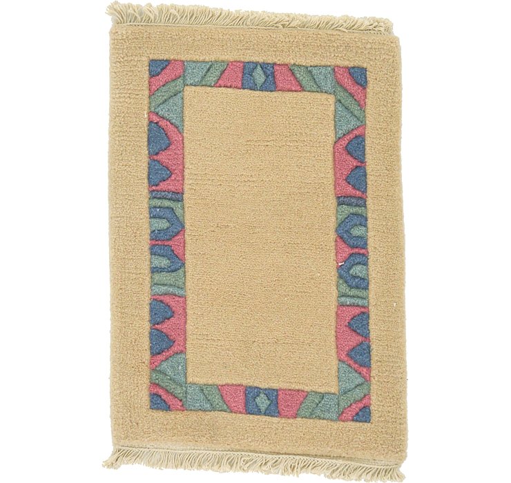 1' 4 x 2' Indo Tibet Rug