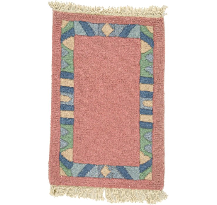 1' 4 x 2' Indo Tibet Rug