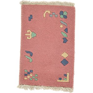 HandKnotted 1' 4 x 2' Indo Tibet Rug