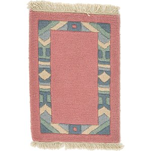 HandKnotted 1' 4 x 2' Indo Tibet Rug