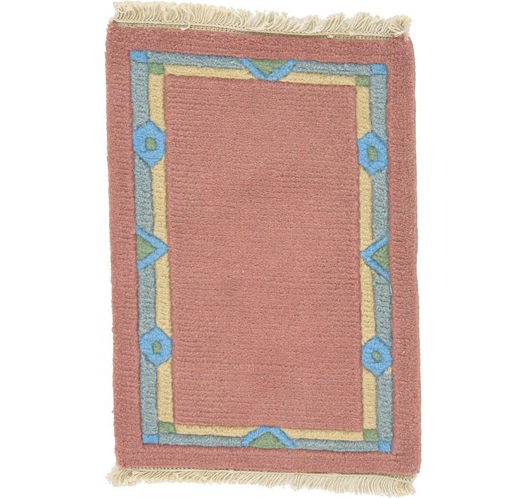 1' 4 x 2' Indo Tibet Rug