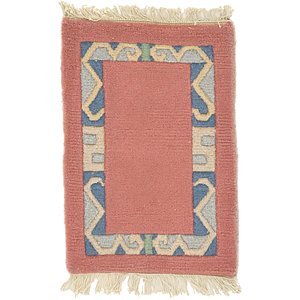 HandKnotted 1' 4 x 2' Indo Tibet Rug