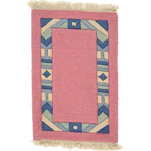 HandKnotted 1' 4 x 2' Indo Tibet Rug