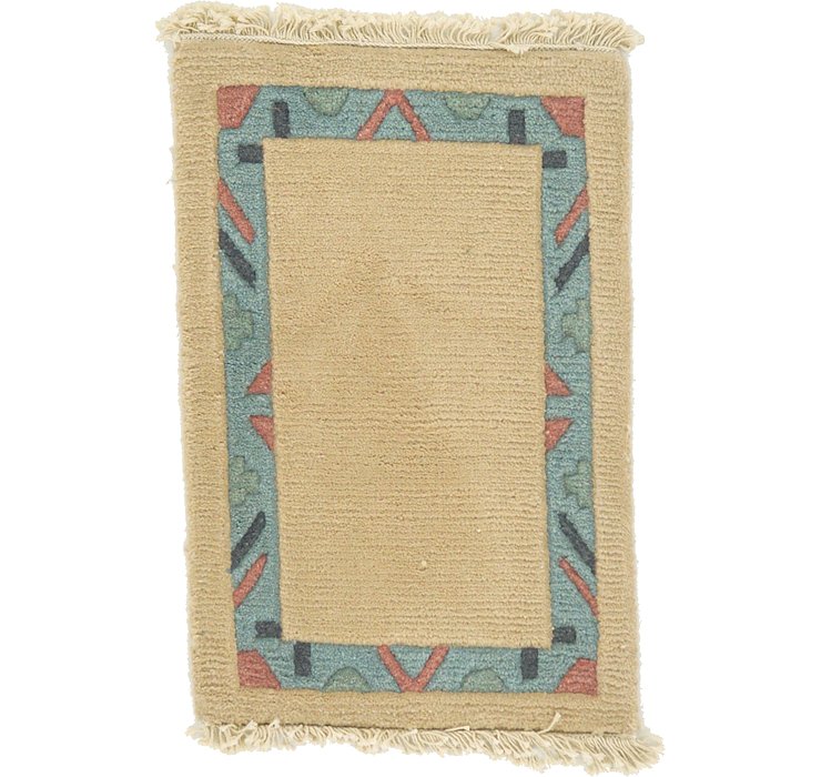 1' 4 x 2' Indo Tibet Rug