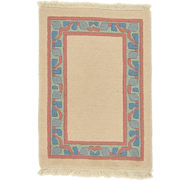 1' 11 x 2' 9 Indo Tibet Rug
