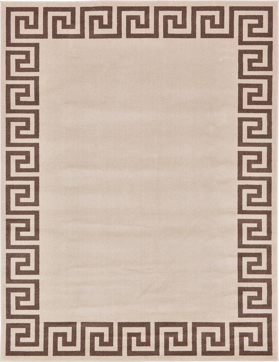 Beige 9' x 12' Greek Key Rug Area Rugs eSaleRugs