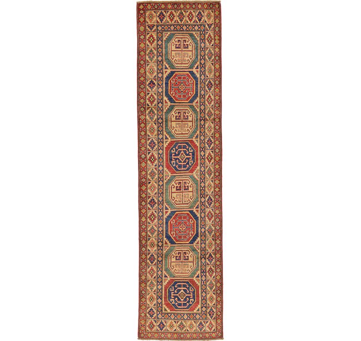 2' 8 x 10' 7 Kazak Oriental Runner Rug