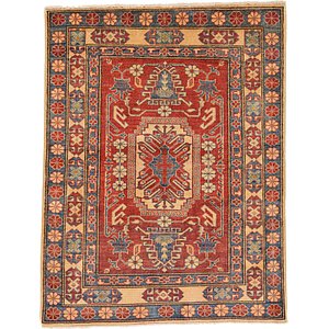 Unique Loom 3' 7 x 4' 8 Kazak Oriental Rug