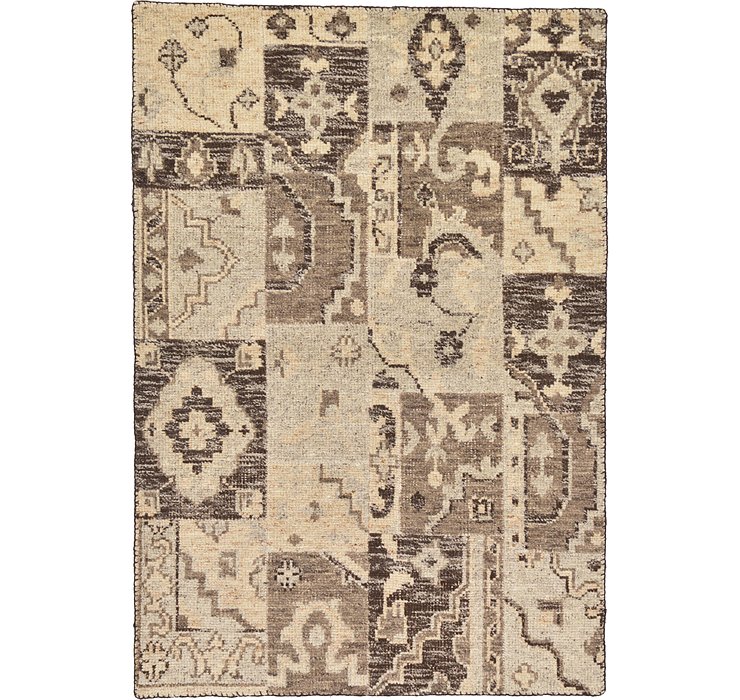 4' x 5' 9 Patchwork Rug