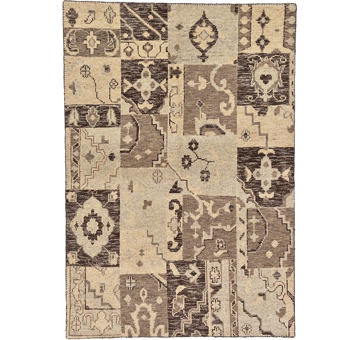 5' 6 x 8' Patchwork Rug