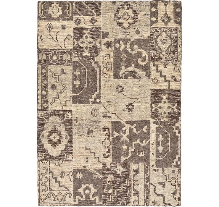 4' 6 x 6' 6 Patchwork Rug