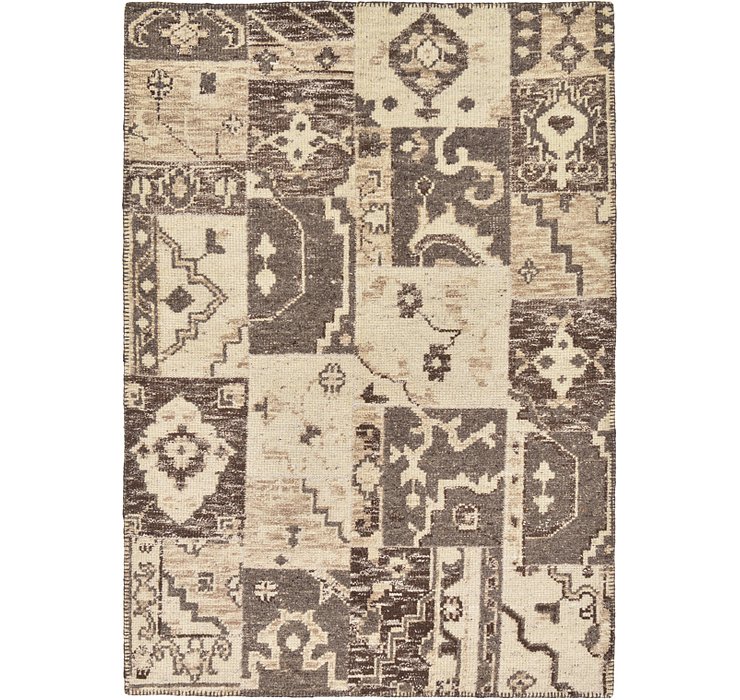 4' 6 x 6' 5 Patchwork Rug