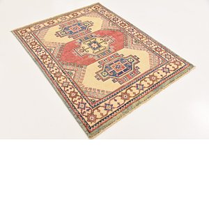 Unique Loom 3' 5 x 4' 7 Kazak Oriental Rug
