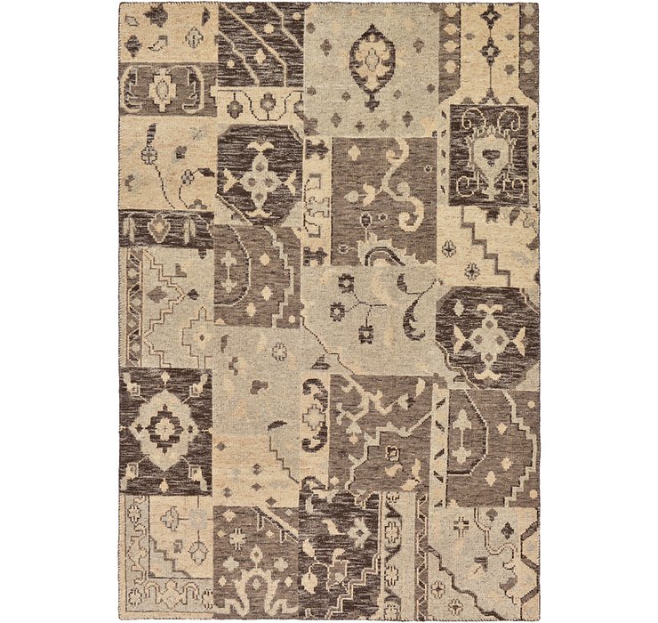6' 7 x 9' 9 Patchwork Rug