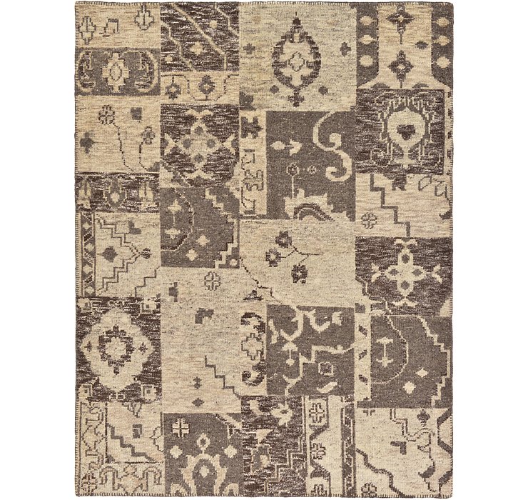 HandKnotted 5' 9 x 7' 7 Patchwork Rug