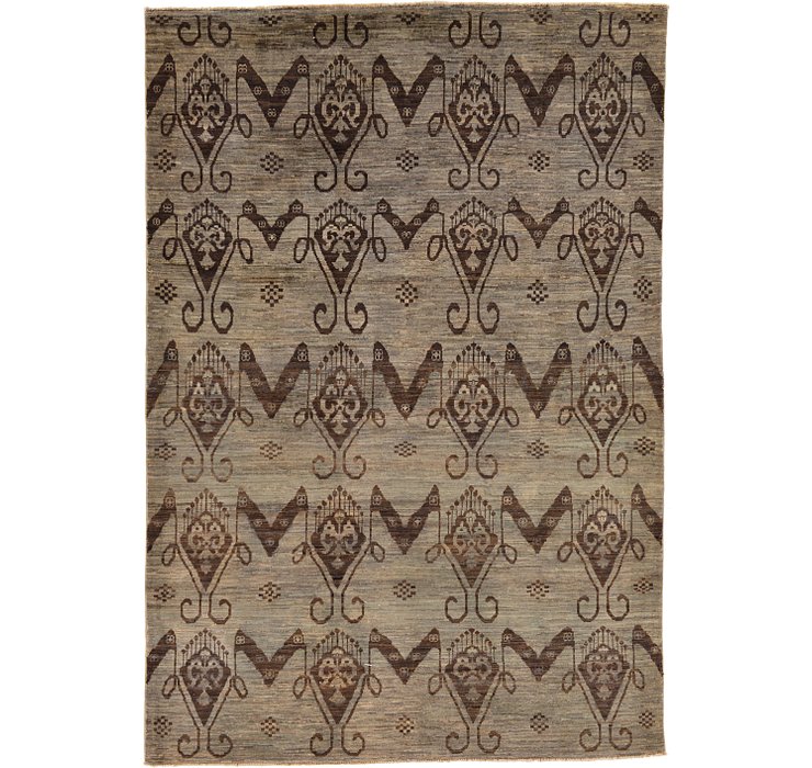 6' 7 x 9' 7 Ikat Rug