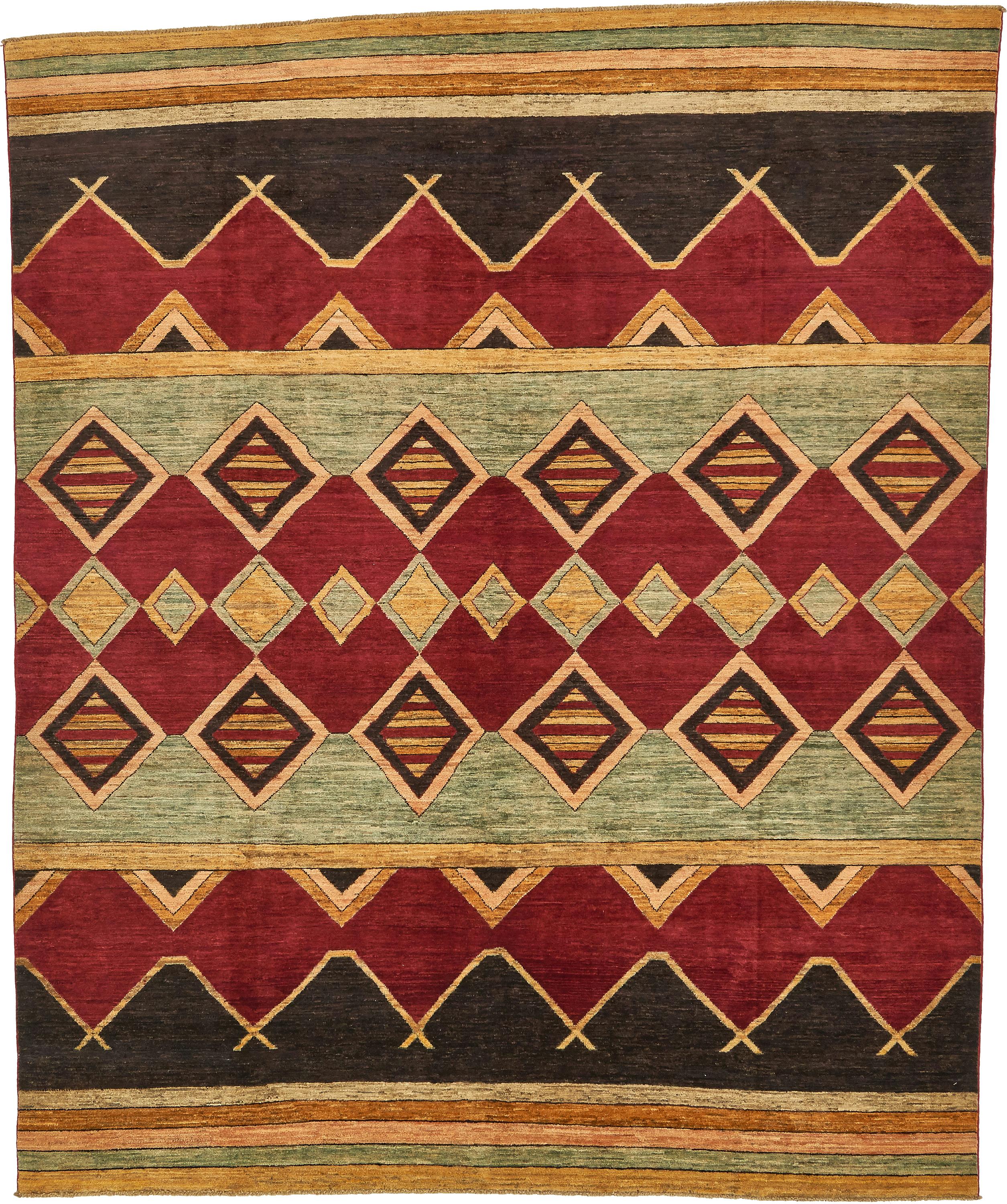 Red 8' x 9' 9 Modern Ziegler Rug eSaleRugs