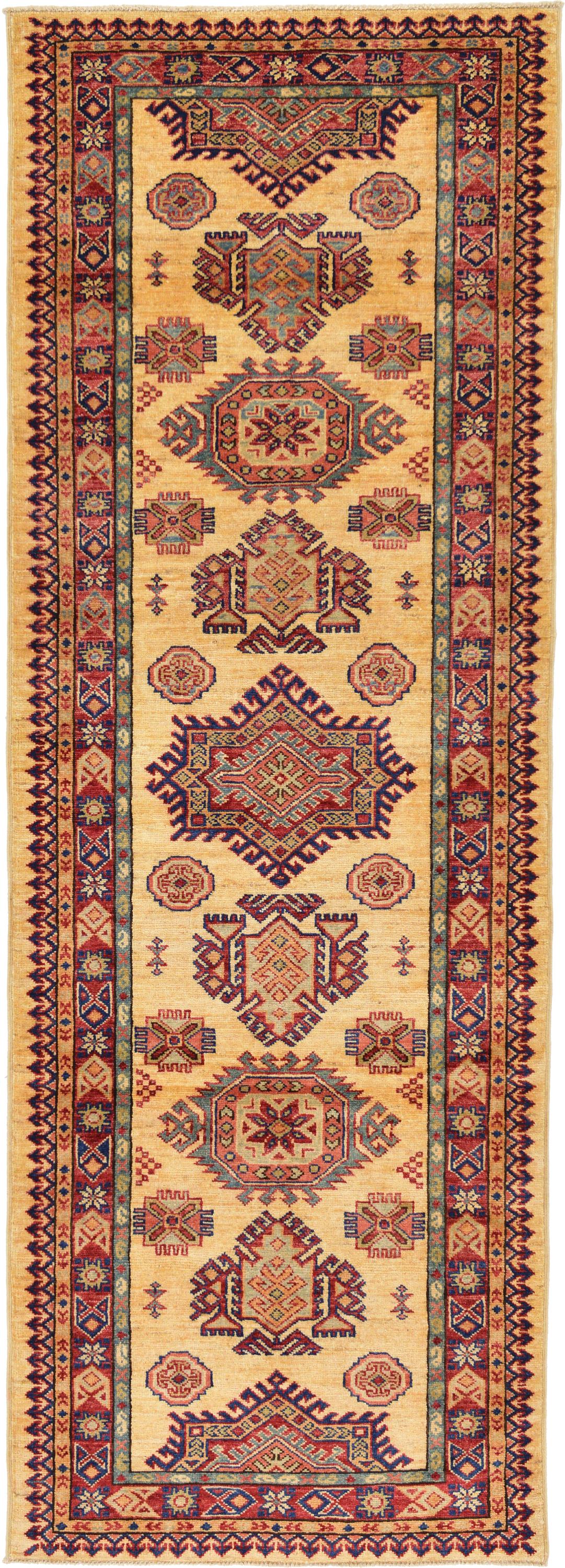 Cream 2' 9 x 8' Kazak Oriental Runner Rug eSaleRugs