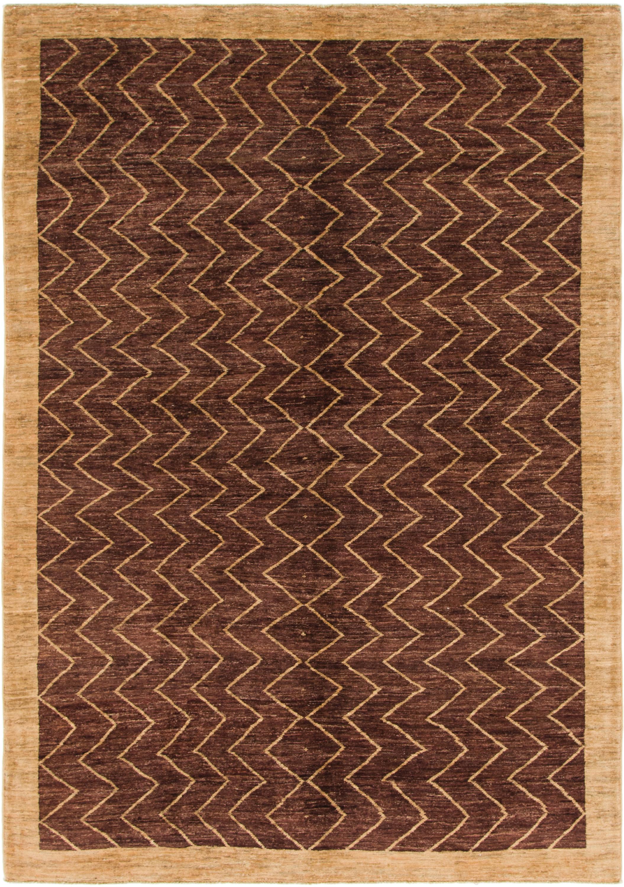 Brown 5' 5 x 8' Modern Ziegler Rug eSaleRugs