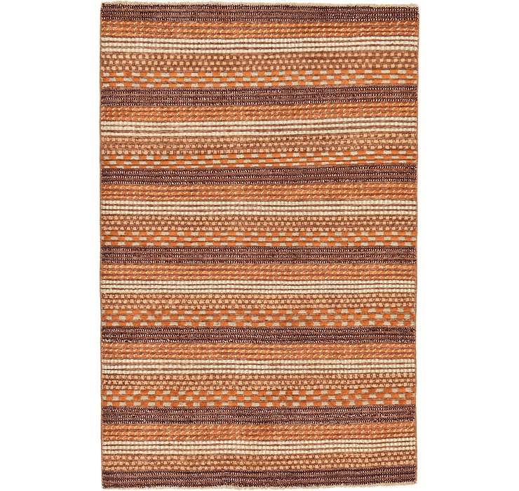 HandKnotted 4' x 6' Modern Ziegler Rug