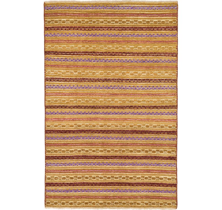 HandKnotted 4' x 6' 2 Modern Ziegler Rug