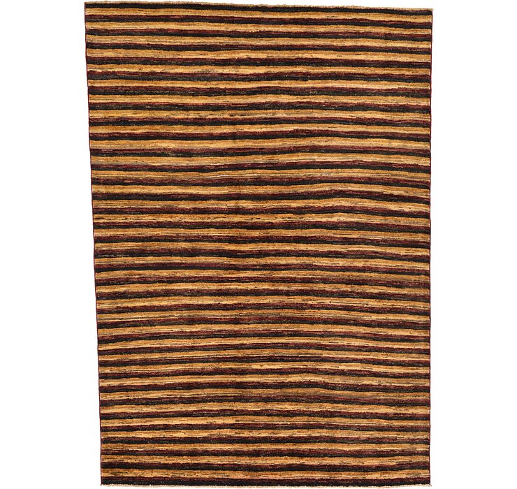 HandKnotted 4' 9 x 6' 9 Modern Ziegler Rug