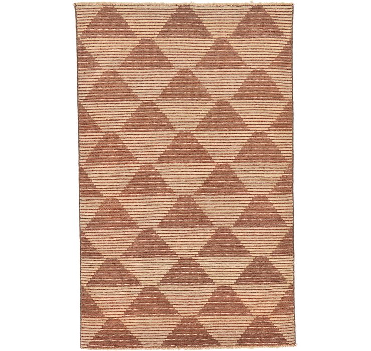 HandKnotted 4' 6 x 7' Modern Ziegler Rug