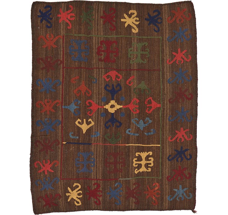 5' 2 x 6' 7 Kilim Suzani Rug