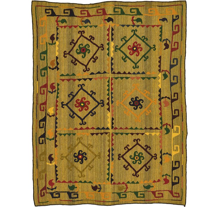 4' 8 x 6' Kilim Suzani Rug
