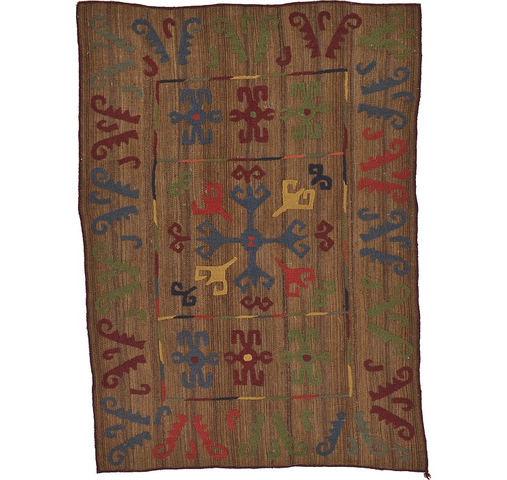 4' 8 x 6' 7 Kilim Suzani Rug