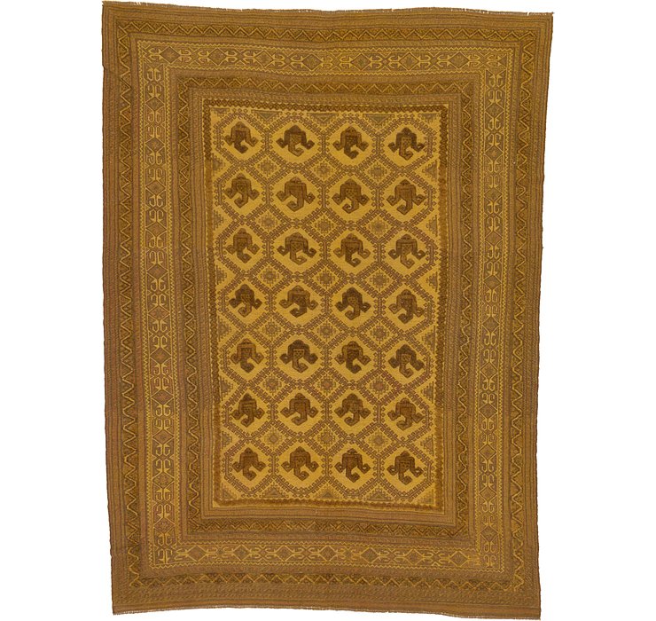 6' 9 x 9' 2 Kilim Suzani Rug
